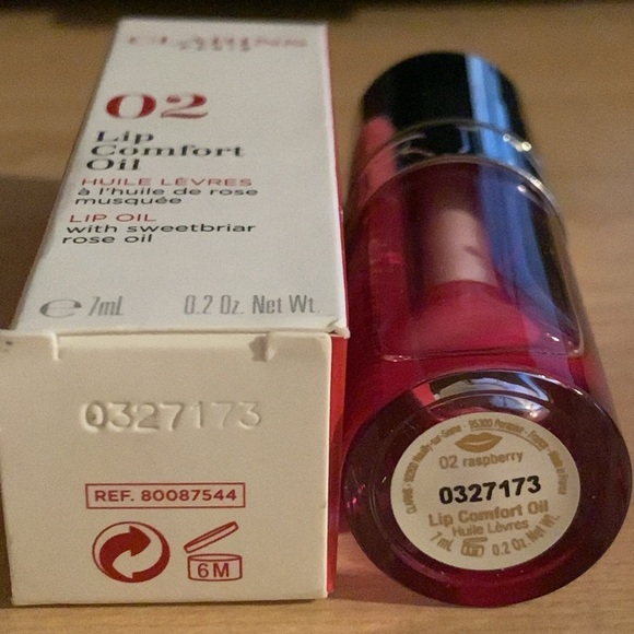 ✨Raspberry✨Clarins Paris New In Box Light Lip Comfort Oil - Picture 6 of 7